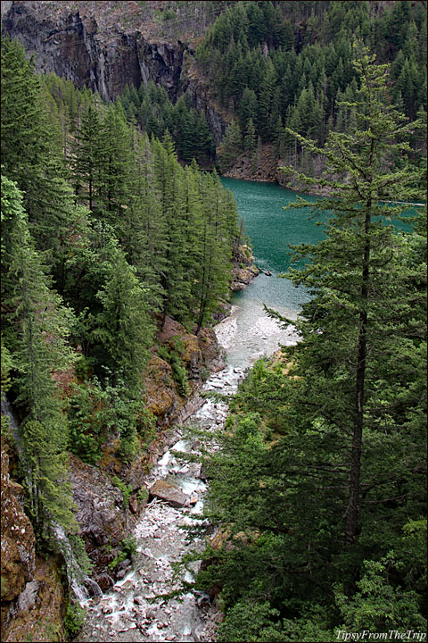 Gorge Creek Falls & Skagit River, 
North Cascades National Park