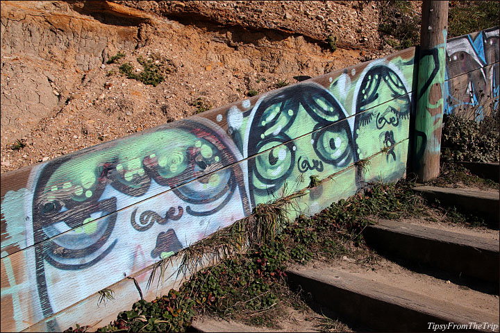 graffiti on cowell ranch beach